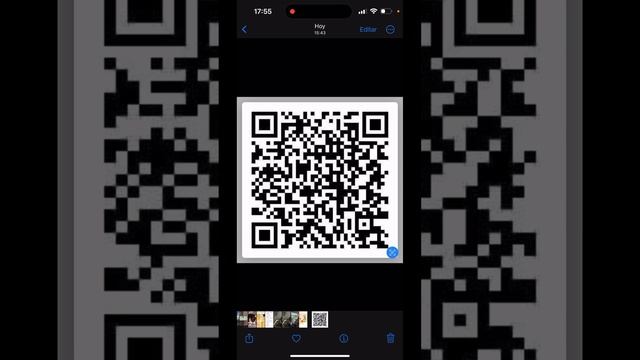 Escanear imagen QR en iPhone