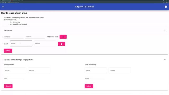 Reuse Angular Reactive Form FormGroup in FormArray / multiple Forms смотреть онлайн