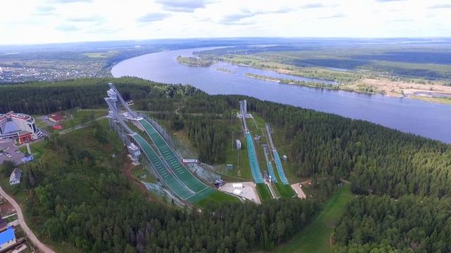 Трамплины спорт комплекса "Снежинка"