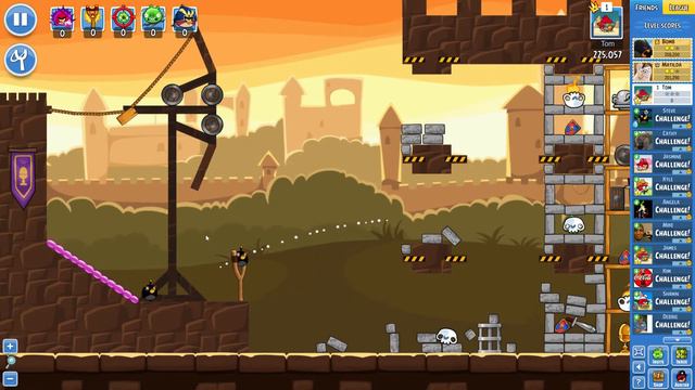 Angry Birds Friends on Facebook The Knights of the Golden Egg Level 6 No Power Ups 3 Stars June  2 смотреть онлайн