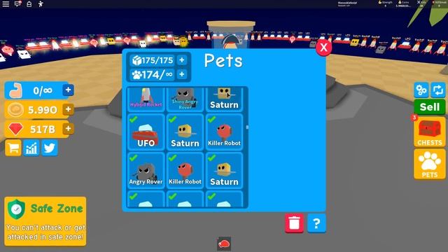 КЛОНИРОВАЛ БЕСКОНЕЧНЫХ ПИТОМЦЕВ В НОВОМ ОБНОВЛЕНИИ! СИМУЛЯТОР ЧЕМПИОНА ROBLOX SIMULATOR смотреть онлайн