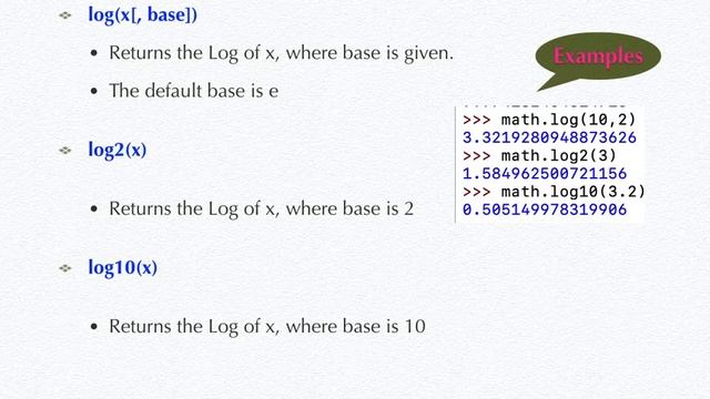 Mathematical Functions in Python