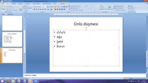 выпадение гласного в турецком языке