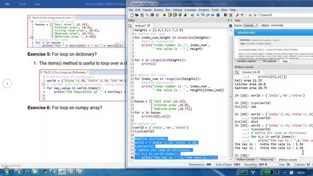 Data Science With Python Tutorial For Loop  || rritec trainings