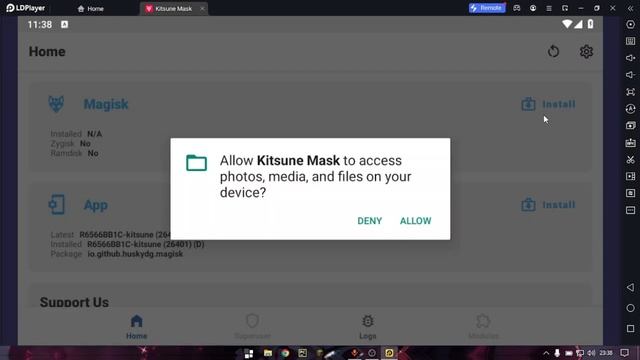 LD player 9 system partition read only error fix magisk delta || by Furjack