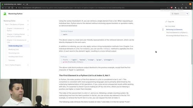 Understanding Lists | Mastering Python | Chapter 3 | Part 01