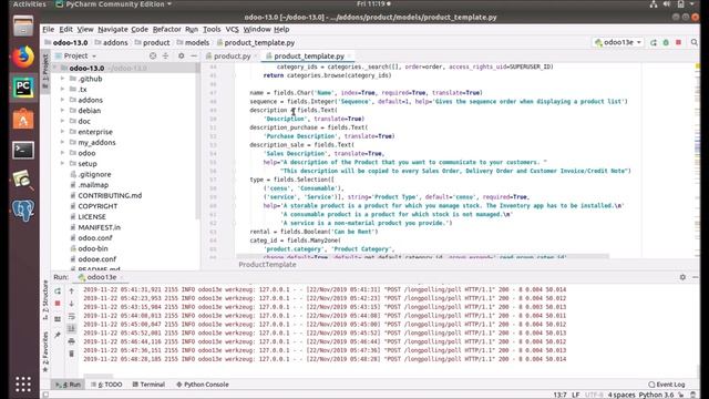 Inheritance - Delegation Inheritance in Odoo 13