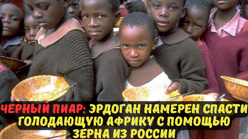 Черный пиар: Эрдоган намерен спасти голодающую Африку с помощью зерна из России.