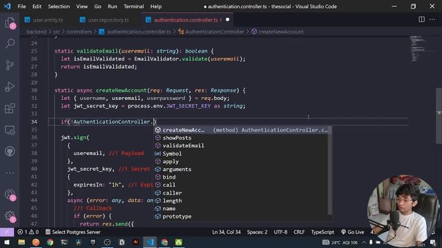 2.PostgreSQL With JWT | Flutter Social Media App With Custom Backend | Flutter Social Media App