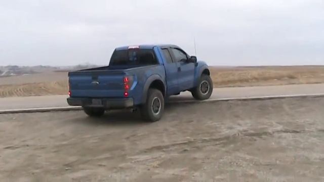 Ford Raptor 5.4 liter Startup and takeoff with V-force Muffler 1 of 3 смотреть онлайн