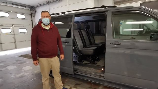 Электропривод сдвижной двери ТРОС на Volkswagen Caravelle Т6 смотреть онлайн