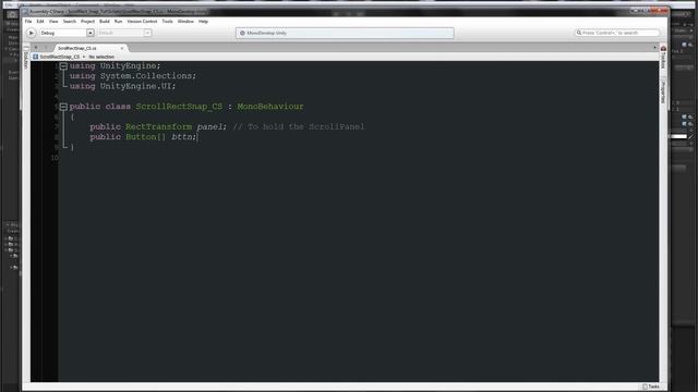 Unity 5 UI Tutorial - Scroll Rect Snap to Element : Part 01 смотреть онлайн