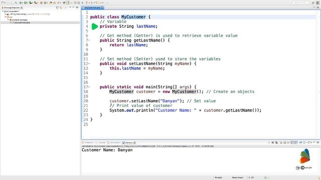 Java Encapsulation. Java Tutorial for Beginners Object Oriented Programming. Java Udemy 2022.