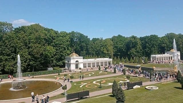 ч2🌳 Прогулки по Петергофу, заходим  в Петергоф