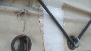 Ремонт старого тента.