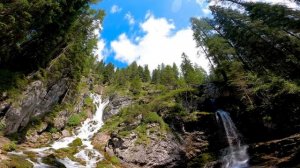 Звуки природы для сна. Шум водопада в лесу. The noise of a waterfall in the forest. Sounds of natur