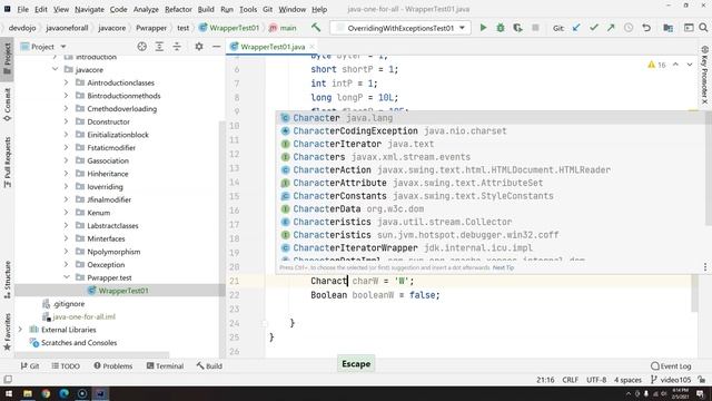106 - Utility Classes - Wrapper pt 01 смотреть онлайн