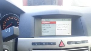 Rear parking camera on Opel Astra H Caravan