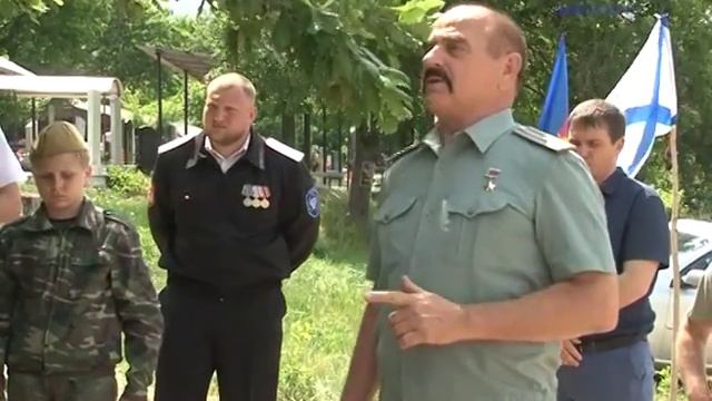 В Кеслеровском поселении открыли памятник героям, погибшим при прорыве Голубой линии