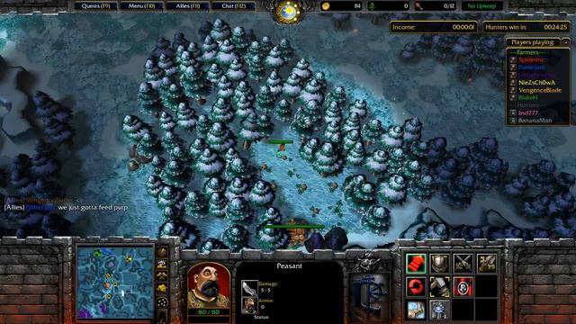 WarCraft 3   Farmer vs Hunter #147 Farmer