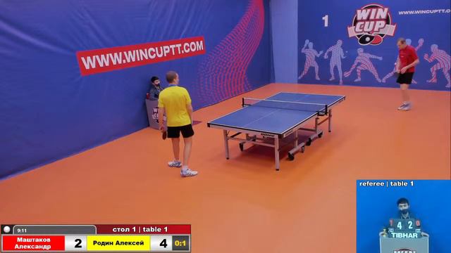 Маштаков Александр 0-3 Родин Алексей Турнир Восток 4 WINCUP 28.11.21 Прямая трансляция Зал 1 смотреть онлайн