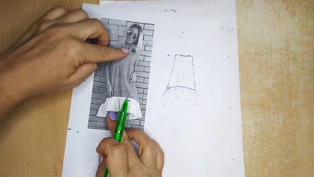 Моделирование платья  из выкройки-основы