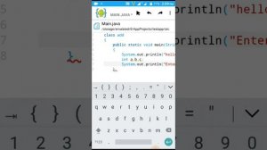 Programming in Java using Android phone