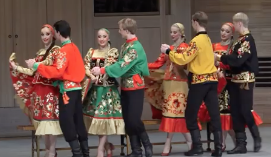 "Хохломская скамейка" Ансамбль "Берёзка" смотреть онлайн