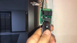 Программирование брелка и работа радиореле