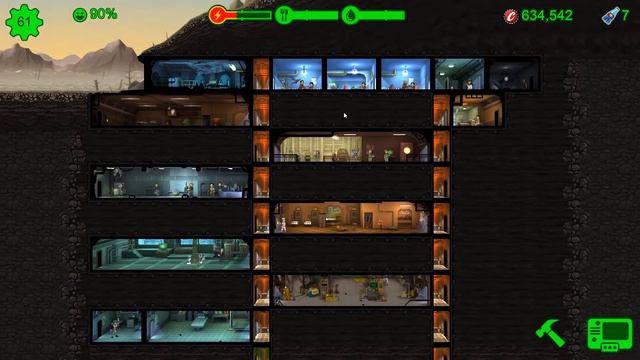 Fallout Shelter [PC] #144 - Убежище 999. 61 житель, изменения в убежище смотреть онлайн