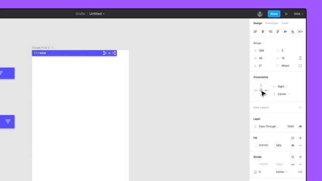 Figma tutorial: Constraints