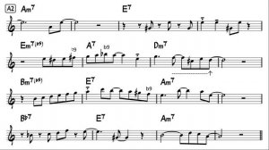 Recado Bossa Nove (The Gift!) - Easy Solo Example for Tenor Sax
