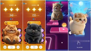 Tiles hop all cute cats - orange cats vs black cats vs cute orange cats vs cute cats - tiles hop