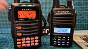 YAESU FT4XE - YAESU FT70D Side by Side