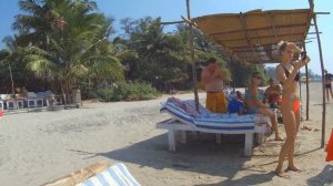 Представление на пляже Морджим, ГОА, Индия