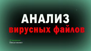 Анализ вирусных файлов