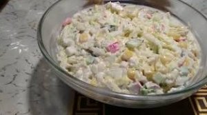 Салат с пекинской капустой и крабовыми палочками за 15 МИНУТ