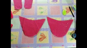 Шьем женские тапочки,из остатков ткани.