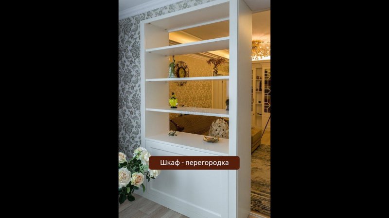 Шкаф-перегородка в гостиной
