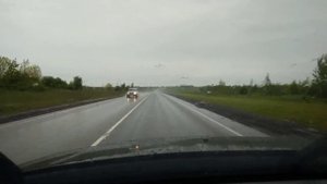 на дастере по трассе.