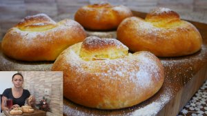 Булочки с вареньем (джемом) Булочки ЭНСАЙМАДА с абрикосовым джемом. МЯГКИЕ как ПУХ!