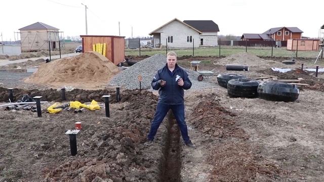 ДРЕНАЖ участка. ЛИВНЕВАЯ канализация. ОТСЫПКА участка. ВОДОПРОВОД. ГЕНПОДРЯД. "Строй и Живи".