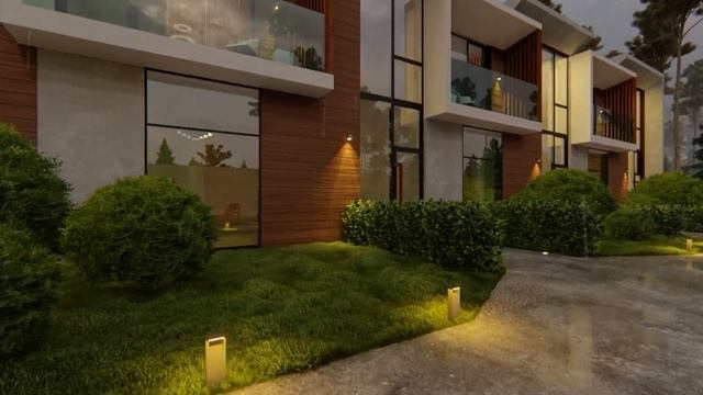 3D визуализация Таунхауса в г. Краснодаре (звук дождя и грома)