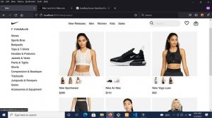 Nike website Mockup - Using Symfony with React JS bundled for the frontend