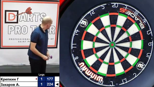 Darts pro tour 28.02.2021 / 17:30 Крепкин Г - Захаров А