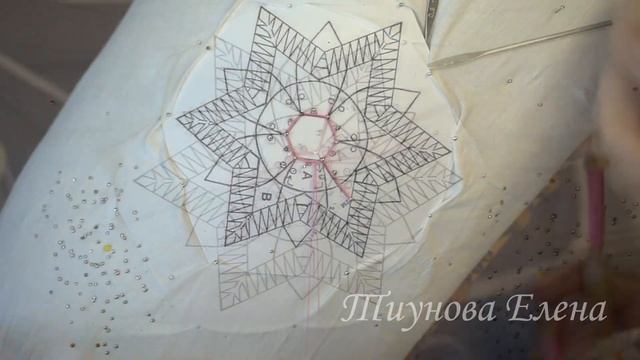 Снежинка (выполняем заполнение)  #кружевныеуроки #кружево #кружевоснежинка #ElenaTiunova