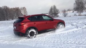 Mazda CX 5 in the deep snow - test - snowy off-road Mazda CX-5