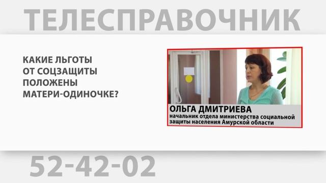 ТЕЛЕСПРАВОЧНИК: Какие льготы от соцзащиты положены матери-одиночке?