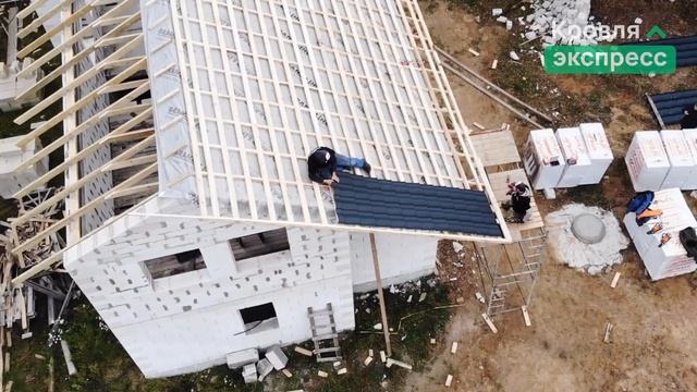 Монтаж металлочерепицы монтерроса покрытие valori ral 9005, матовая 0.5мм. смотреть онлайн