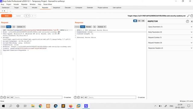 SQL injection UNION attack, retrieving multiple values in a single column [Solution Video]